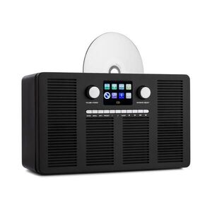 Auna Vertico, internet rádió CD lejátszóval, IR/DAB+/FM, BT, 2, 4", HCC, kijelző kép