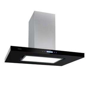 Klarstein Valeria Brilliant Edition, sziget páraelszívó, 90 cm, 643 m³/h, érintőképernyős, LED fekete kép