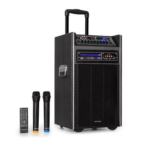 Auna Pro DisGo Box, hordozható DVD PA rendszer, max. 300 W, 2 x 10 "woofer, DVD, BT kép