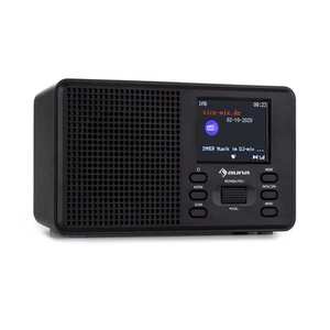 Auna Commuter, DAB+/FM rádió, USB, AUX, 2.4" TFT kijelző, távirányító, fekete kép