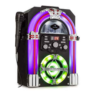 Auna Arizona Sing, Jukebox, BT, USB, MP3, CD lejátszó, Vezetékes mikrofon kép