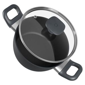 Klarstein Noto Endurance, edény, Ø 20 cm, kovácsolt alumínium, fedél, indukciós PTFE tapadásmentes felülettel kép
