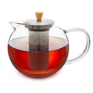 Klarstein Sencha, teáskancsó, 1, 8 L, rozsdamentes acél szűrő, boroszilikát üveg, fedél kép