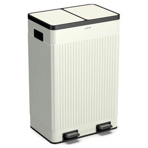 Klarstein Grama 60, pedálos kuka, 60 l / 2x30 l, csendes, PP műanyag, retro kép