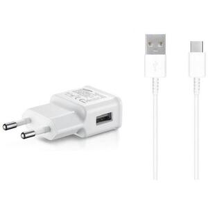 Samsung 15W úti töltőfej + USB-C adatkábel White (Bulk) kép