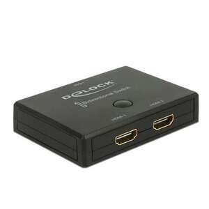 Delock HDMI 2 - 1 kapcsoló kétirányú 4K 60 Hz kép