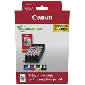 CLI-581 C/M/Y/BK Photo Value Pack (2106C006AA) kép