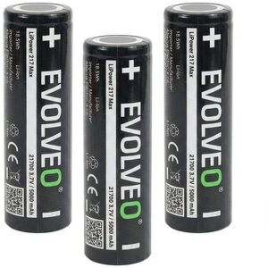 EVOLVEO LiPower 217 Max 5000 - 21700-as Li-ion akkumulátor (3, 7 V / 5000 mAh) 3 db kép