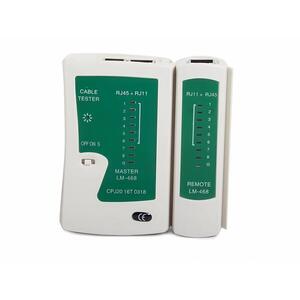 VERK 11249 Kábel teszter, RJ11/RJ45, LED állapotjelzés kép