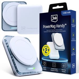 3MK PowerMag Handy 22, 5W MagSafe 5000mAh White kép