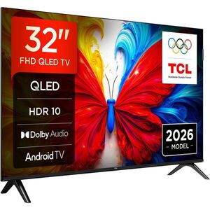 Tévé TCL QLED 32S5L, 80 cm, Smart Android TV, Full HD, F osztály... kép