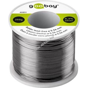 Goobay Essential ólommentes forraszdrót 0, 56mm 250g 0, 3%Ag 0, 7%Cu 99%Sn 2, 5% fluxus kép
