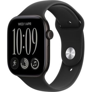 Apple Watch Series 12 42mm Fekete alumínium tok Fekete sportszíjjal - S/M kép