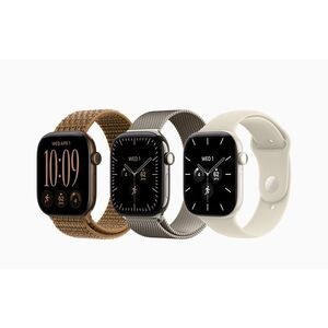 Apple Watch Series 12 Cellular 46mm Sötét bronz alumínium tok Olíva sportszíjjal - M/L kép