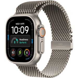 Apple Watch Ultra 4 49mm Natúr titán tok Natúr titán milánói szíjjal - L kép