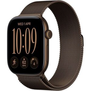 Apple Watch Series 12 42mm Sötét bronz alumínium tok Sötét bronz milánói szíjjal kép