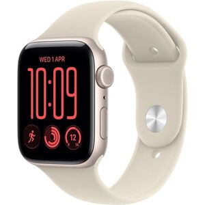 Apple Watch SE 3 Cellular 40mm Csillagfény alumínium tok Homokszín sportszíjjal - S/M kép