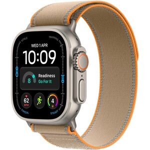 Apple Watch Ultra 4 49mm Natúr titán tok Homokszín terep pánttal - S/M kép