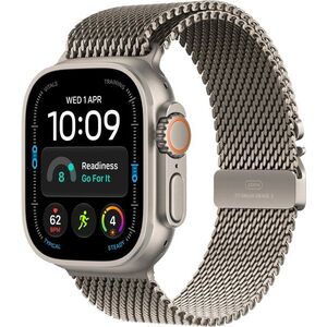 Apple Watch Ultra 4 49mm Natúr titán tok Natúr titán milánói szíjjal - M kép