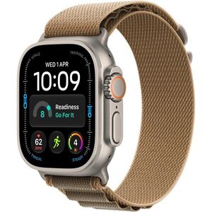 Apple Watch Ultra 4 49mm Natúr titán tok Sivatagszín alpesi pánttal - M kép