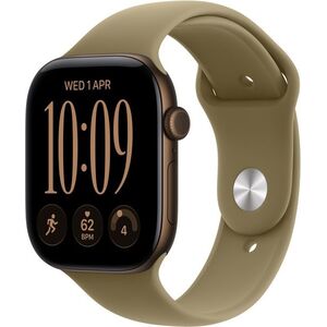 Apple Watch Series 12 46mm Sötét bronz alumínium tok Olíva sportszíjjal - M/L kép