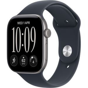 Apple Watch Series 12 46mm Asztroszürke alumínium tok Tengerészkék sportszíjjal - M/L kép