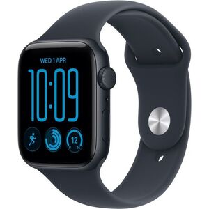Apple Watch SE 3 40mm Éjfekete alumínium tok Tengerészkék sportszíjjal - M/L kép