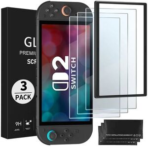 FUNLAB Screen Protector (3 db + Film App Tool) - Nintendo Switch 2 kép