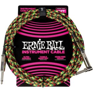Ernie Ball Braided Instrument Cable Straight/Angle 3m Good Vibrations kép