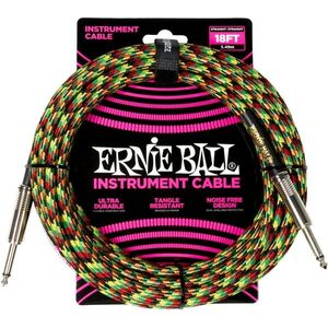Ernie Ball Braided Instrument Cable Straight/Straight 5, 5m Good Vibrat kép