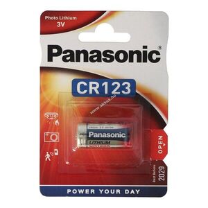 Panasonic CR123A elem 3V 1550mAh 4, 6Wh LiMnO2 kép