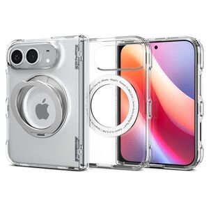 Spigen Ultra Hybrid Pro S iPhone 18 Fold MagSafe tok - Clear White kép