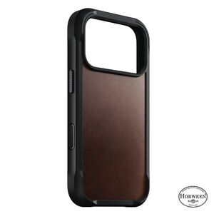 Nomad Rugged iPhone 18 Pro bőr tok - Rustic Brown Horween kép