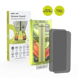 Mobile Origin Screen Guard Privacy With Easy Applicator iPhone 18 Pro Max üvegfólia - 2 db kép
