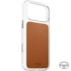 Nomad Clear iPhone 18 Pro Max bőr tok - Saddle Horween kép