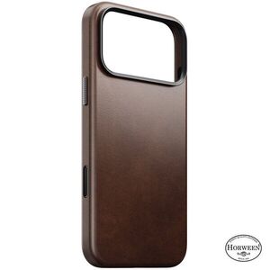 Nomad Traditional iPhone 18 Pro Max bőr tok - Rustic Brown Horween kép
