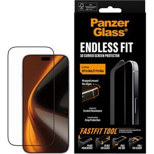 PanzerGlass Endless Apple iPhone 18 Pro Max / 17 Pro Max 3D üvegfólia + pormentes felhelyező box kép
