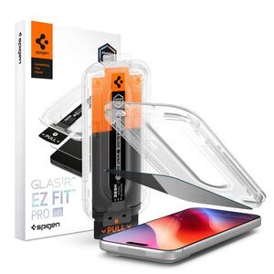 Spigen Glass Tr EZ Fit Pro HD Privacy iPhone 18 Pro üvegfólia - átlátszó, 1 db kép