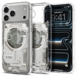 Spigen Ultra Hybrid Zero One Natural Titanium iPhone 18 Pro Max / 17 Pro Max MagSafe tok kép