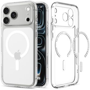 Spigen Ultra Hybrid Clear White iPhone 18 Pro Max / 17 Pro Max MagSafe tok kép