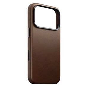 Nomad Traditional iPhone 18 Pro barna bőr tok kép