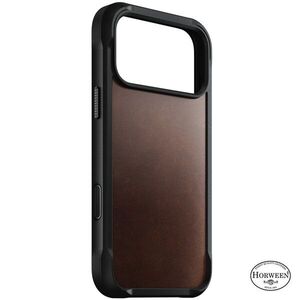 Nomad Rugged iPhone 18 Pro Max bőr tok - Rustic Brown Horween kép