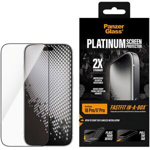 PanzerGlass Platinum Apple iPhone 18 Pro / 17 Pro üvegfólia + pormentes felhelyező box kép
