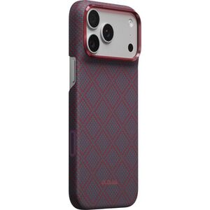 Pitaka Edge Argyle Blue's Red iPhone 18 Pro Max tok kép
