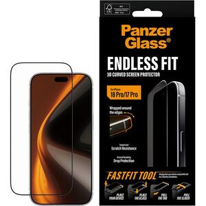 PanzerGlass Endless Apple iPhone 18 Pro / 17 Pro 3D üvegfólia + pormentes felhelyező box kép