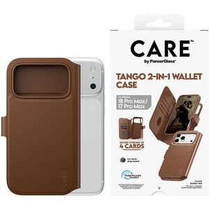 PanzerGlass CARE Apple iPhone 18 Pro Max / 17 Pro Max barna MagSafe tok - Tango 2in1 Wallet kép