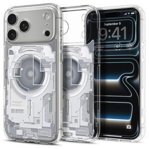 Spigen Ultra Hybrid Zero One iPhone 18 Pro / 17 Pro fehér MagSafe tok kép