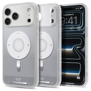 Spigen Ultra Hybrid Classic Silver iPhone 18 Pro Max / 17 Pro Max MagSafe tok kép