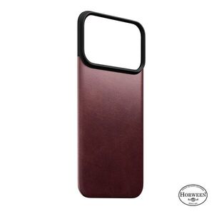 Nomad iPhone 18 Pro mágneses MagSafe bőr tok - Burgundy Horween kép