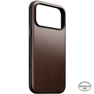 Nomad Modern iPhone 18 Pro Max bőr tok - Rustic Brown Horween kép